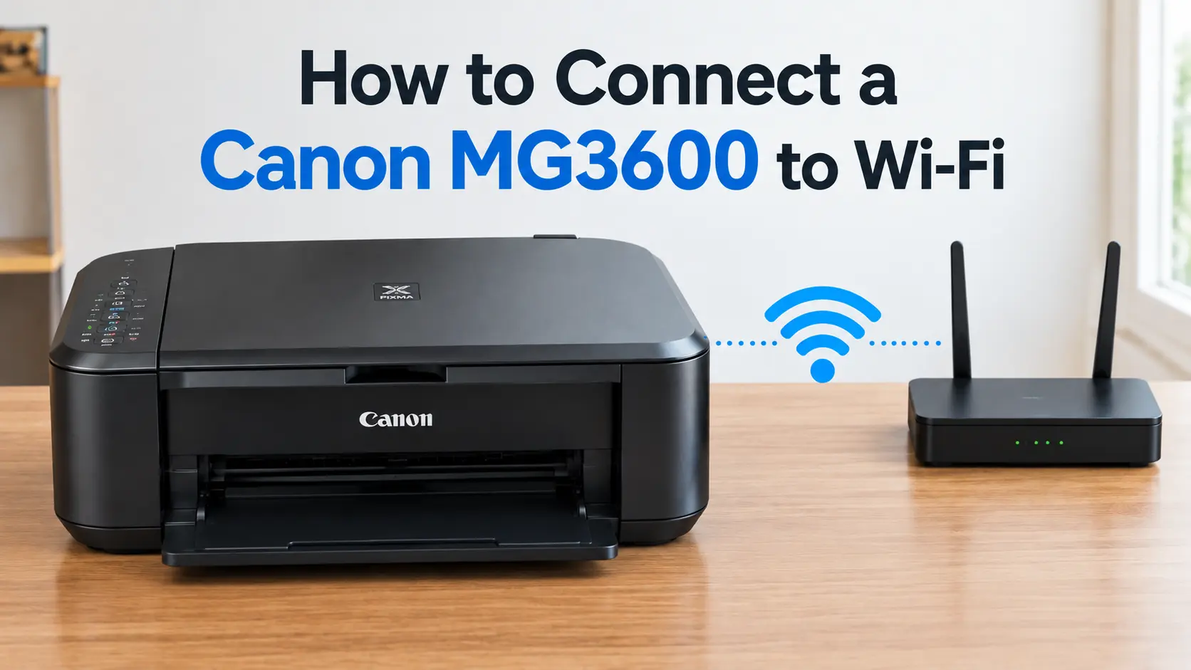 how to connect canon mg3600 to wifi