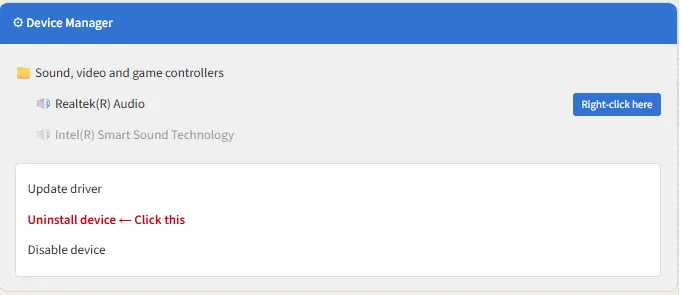  Uninstall and reinstall via Device Manager